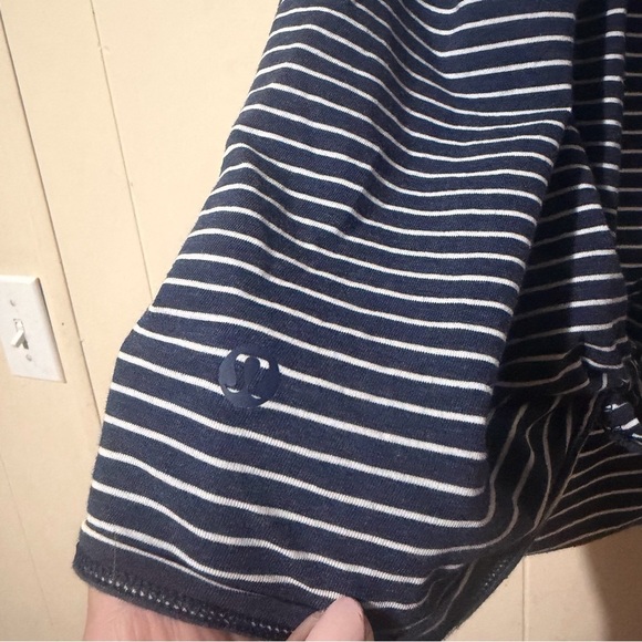 Lululemon All Tied Up Tank Modern Stripe Black and White Women Size 8? - Picture 7 of 7